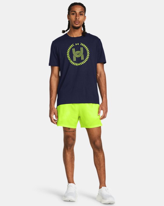 Men's UA Launch 5" Shorts, Green, pdpMainDesktop image number 2